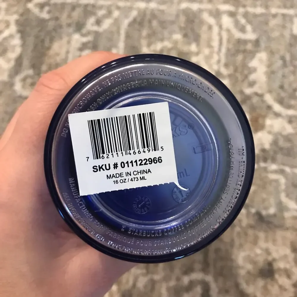 NWT Starbucks Blue Leaf Tumbler